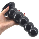 19.9cm/7.89inch  Ripple Butt Plug Vaginal Dildo With Suction Base Adult Toy For Solo Fun