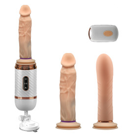 Portable Heating Automatic Fucking Dildo Toys With Remote Control Love Sex Machine Gun for Women and Men Couples' Masturbation