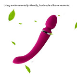 Tactile Massager Vibrator with 10 Powerful Speeds for Extra Vivid Cordless Pleasure Double-ended USB Rechargeable Clitoris Stimulator for Women Whisper-quiet 100% Waterproof(FDA Approved)