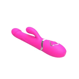 Rechargeable Vibrator with Clitoris Stimulator for Women Rabbit Vibrating Rotating Massager G Spot Dildo Vibrators Adult Sex Vaginal Toy