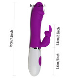 G-Spot Rabbit Waterproof Dildo Vibrator Adult Sex Toys for Women Silicone Clitoris Vagina Stimulator Massager Sex Things for Couples