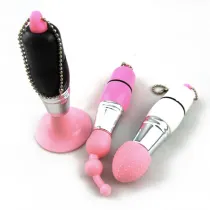 mini pocketable massager with clitoris stimulator anal beads breast stimulator