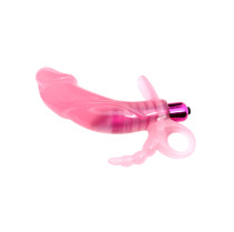 Dildo With Bullet Vibrator And Clitoris Stimulator