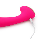 G Spot Clit Vibrator Vagina Clitoris Stimulation Silicone Rechargeable Vibe Dildo Sex Toy for Women