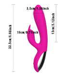 Rabbit G spot Vibrator RUNSONE Waterproof Vagina Clitoris Vibrating Sex Toys with 7 Speeds/Pulses