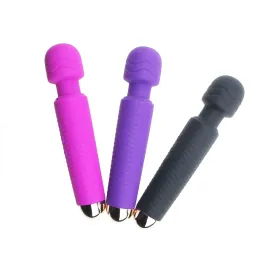 Handheld Personal Wand Massager for Back Neck Shoulder Body Massage Powerful Speeds 25 Vibration Frequencies Cordless Rechargeable
