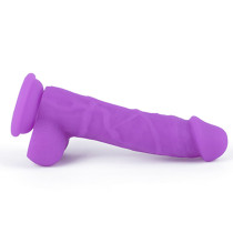 8 Inch Dildo Realistic Body Safe Liquid Silicone Dildo Strong Suction Cup Extremely Soft Adult Toy 100% Waterproof Life Size Adult Sex Toy