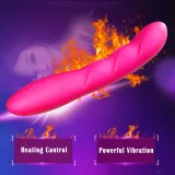 Heating Vibrator 10 Powerful Multi-Speed 100% Waterproof USB Charge G-spot Vagina and Clitoris Vibrating dildo Penis