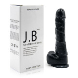 Realistic Dildo Monster Cock and Balls Dong Adult Sex Toy with Suction Cup for Women Couples