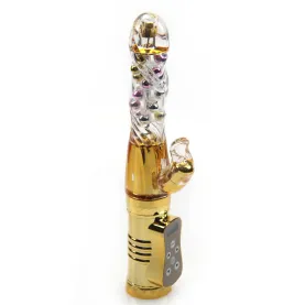 Thrusting Vibrating Rabbit Dildo G-spot Stimulator Vibe Rotating Rabbit Vibrator Waterproof Massager Vibrator Sex Toy