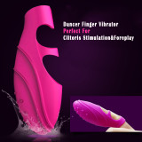 Dancer finger vibrator for clitoral stimulation flirting foreplay