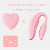 U type Vibrator for Couples Lesbian  Remote Control Vibrating Wand Massager USB Rechargeable and Cordless  Powerful Love Egg Stimulator Wireless Stress Away Sport Recovery