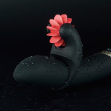 Cock Ring 12 leaves lick 1500 times per minute Sensitive Part Stimulation Adult Toy Clits Nipple Balls Stimulate Sex Toy