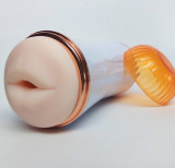 Male Masturbators Sex Toys Realistic Vagina and Mouth Masturbator Rechargeable Vibrating Masturbation Cup