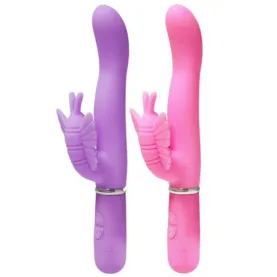 Personal Wand Massager Rambling Wireless Waterproof Multispeed Rabbit Dildo Vibrator Double G-spot Massager Adult Sex Toy