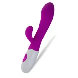 Rabbit Vibrator Enlarged Veined Head Dildo for G-Spot Clit Stimulation Sex Toy for Women