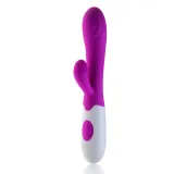 Rabbit Vibrator Enlarged Veined Head Dildo for G-Spot Clit Stimulation Sex Toy for Women