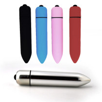 3.7 inch Mini Vibrator Bullet Massager 10 Speed Patterns With Body Safe ABS Pocket Size Travel Friendly