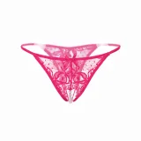 Women's Sexy Thongs See-Through G-String Bikini Stretchy Mesh Crotchless panties Underwear Pearl Lingerie Perfect Gift For Women