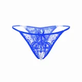 Women's Sexy Thongs See-Through G-String Bikini Stretchy Mesh Crotchless panties Underwear Pearl Lingerie Perfect Gift For Women