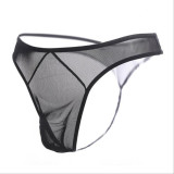 Mens Mesh Thongs Lingerie Breathable Briefs Sexy Underwear See Through Hot Underpants Gift For Boyfriend