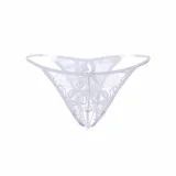 Women's Sexy Thongs See-Through G-String Bikini Stretchy Mesh Crotchless panties Underwear Pearl Lingerie Perfect Gift For Women