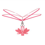 Women's Sexy G-String Thong With Butterfly Pendant Diamond Crotchless Lingerie Underwear