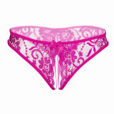 Women's Sexy Floral Lace Tanga Crotchless Panties Mesh Lingerie Underwear For Ladies Girls