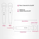 Wand Massager Rechargeable Vibrator Handhold Cordless Portable Body AV Clit Vibe Adult Sex Toy For Women Couples