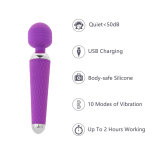 Wand Massager Rechargeable Vibrator Handhold Cordless Portable Body AV Clit Vibe Adult Sex Toy For Women Couples