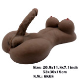 3D Silicone Realistic Big Breast Large Dildo Sex Love Doll Torso for Men Lesbian