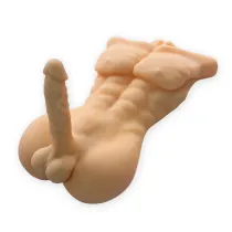 Male Torso 3D Sex Doll Chiseled Male Body Realistic Love Doll with Large Dildo Penis Adult Toy