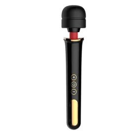 Cordless Wand Massager with 5 Powerful Speeds 10 Vibration Patterns for Neck Back Deep Tissue Massage Handheld Lightweight Rechargeable Body Massager with Removable 360° Bendable Silicone