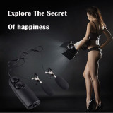 Nipple Clamps With Vibrating Eggs Wire Remote Control