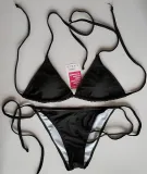 Top Quality Plus Sizes Bikini Swimsuits Tie Side Triangle Bikinis Set Removable Pads Swimming Suit For Women