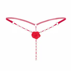 Women's Sexy Thongs See-Through G-String Bikini Stretchy Mesh Crotchless panties Underwear Pearl Lingerie Perfect Gift For Women