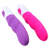 Waterproof Female G-spot Stimulation Rippled Vibrator Massager Multi Speed Silicone Vibrating Dildo