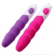 Waterproof Female G-spot Stimulation Rippled Vibrator Massager Multi Speed Silicone Vibrating Dildo