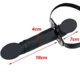 Large Dildo Double Heads Mouth Restraints Bit Gag Ball Bondage Sex Toy For Lesbian