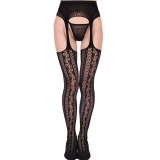 Women's Fishnet Tights Suspender Pantyhose Thigh-High Stockings
