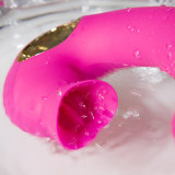 Sucking Clitoris Vibrator G-Spot Stimulator Rechargeable Licking Tongue Dildo Adult Toy for Sex