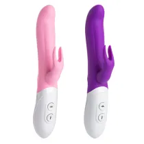 Heating Rabbit Vibrator Powerful Waterproof Rechargeable G-spot Dildo For Women