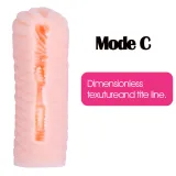 Male Silicone Masturbator 4D Realistic Masturbation Cup Lifelike Sex Toys for Men