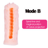 Male Silicone Masturbator 4D Realistic Masturbation Cup Lifelike Sex Toys for Men