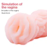 Male Silicone Masturbator 4D Realistic Masturbation Cup Lifelike Sex Toys for Men