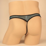 Men's 4 Colors Pack Sexy Hollow Out Under Panties Breathable Thong See Though Underwear