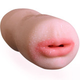 Men's Masturbator Cup Blow Job Stroker Realistic Mouth with Tongue Pocket Vagina Pussy Deep Throat Sex Toy for Male Masturbation