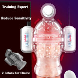 Male Penis Head Vibrator Teaser Masturbator Cup Stamina Enhanced Trainer Sex Toy For Men