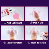 Male Penis Head Vibrator Teaser Masturbator Cup Stamina Enhanced Trainer Sex Toy For Men