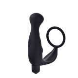 Prostate Vibrator Silicone Cock Ring Vibrating Butt Anal Plug for Men Adult Toy for Sex